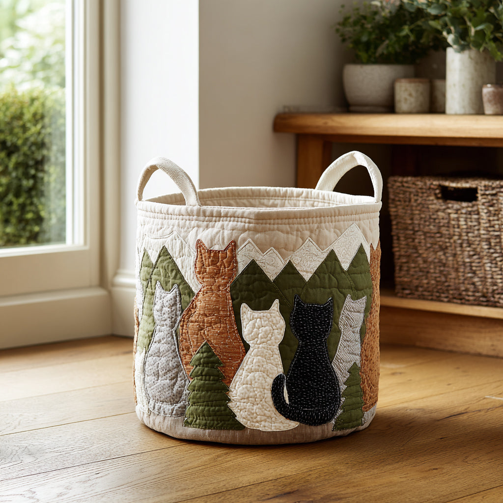 Cozy Cats Laundry Basket Laundry Gifts, Housewarming Gift Ideas, Mother's Day Gifts