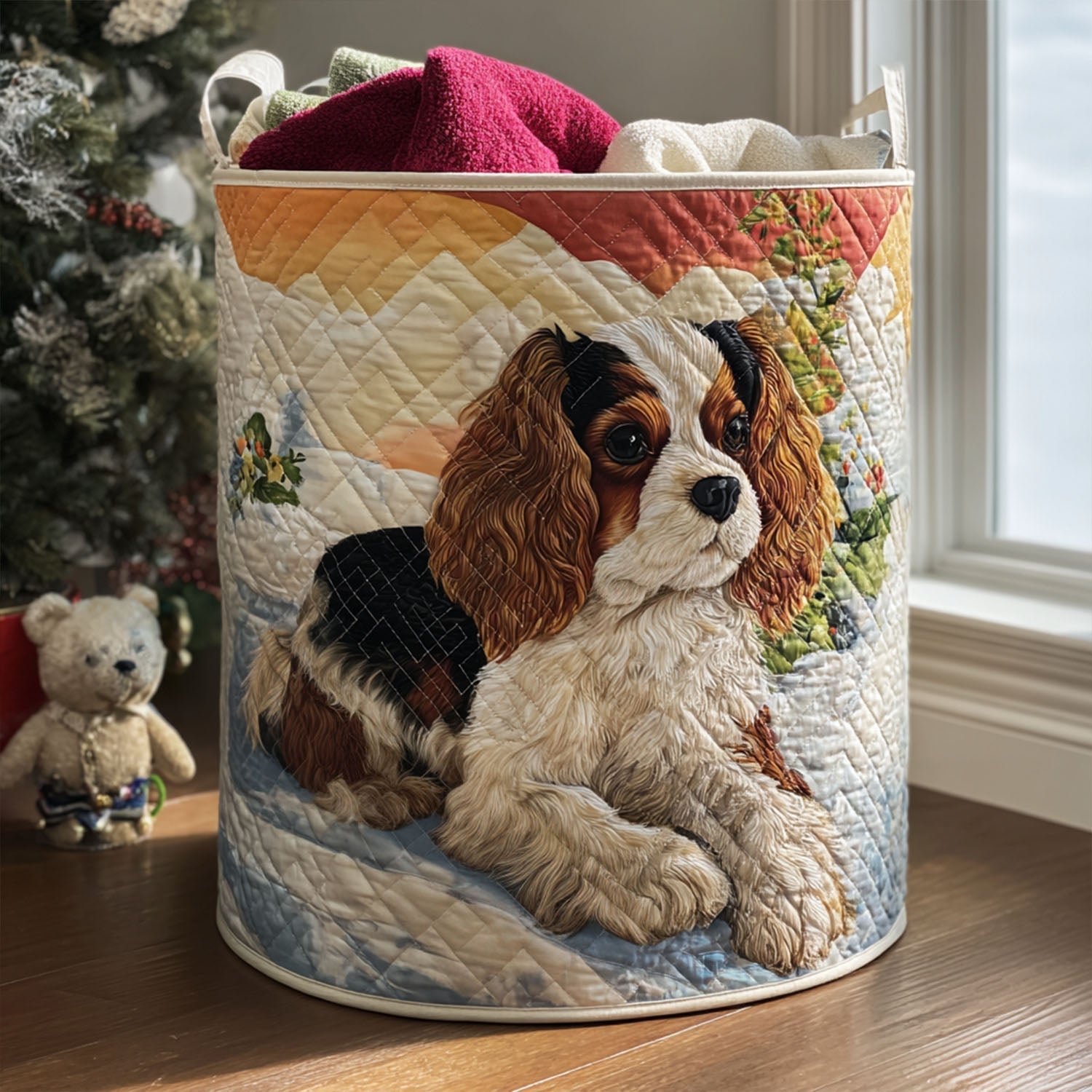 Cozy Cavalier Laundry Basket Laundry Gifts, Housewarming Gift Ideas, Mother's Day Gifts