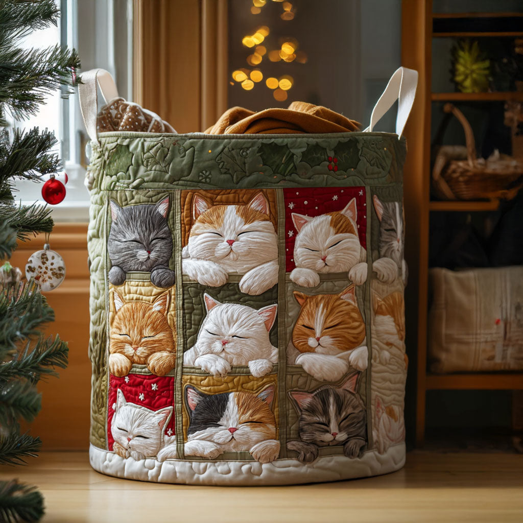 Cozy Kitty Laundry Basket Laundry Gifts, Housewarming Gift Ideas, Mother's Day Gifts