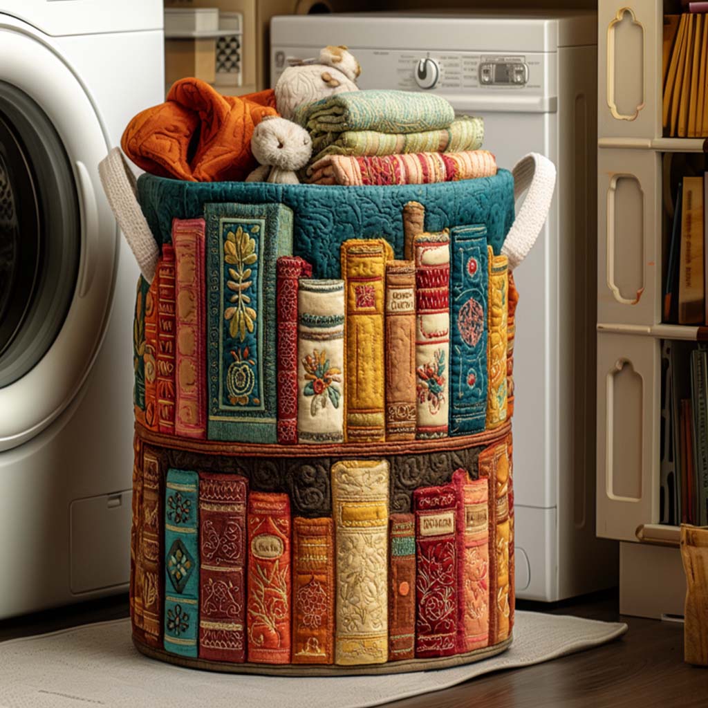 Cozy Library Laundry Basket Laundry Gifts, Housewarming Gift Ideas, Mother's Day Gifts