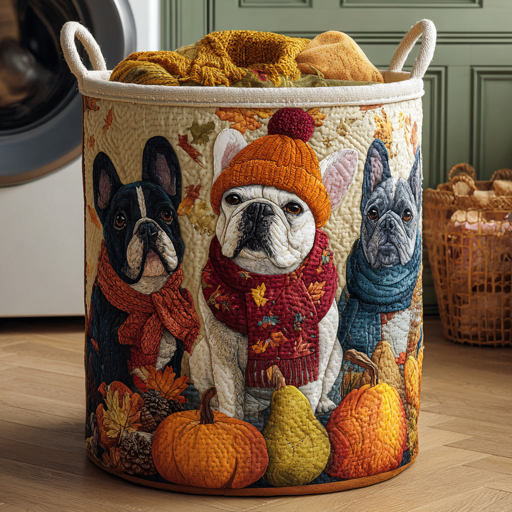 Cozy Trio Bulldog Laundry Basket Laundry Gifts, Housewarming Gift Ideas, Mother's Day Gifts