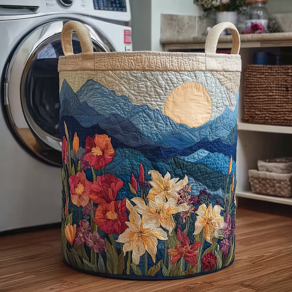 Crimson Bloom Laundry Basket Laundry Gifts, Housewarming Gift Ideas, Mother's Day Gifts