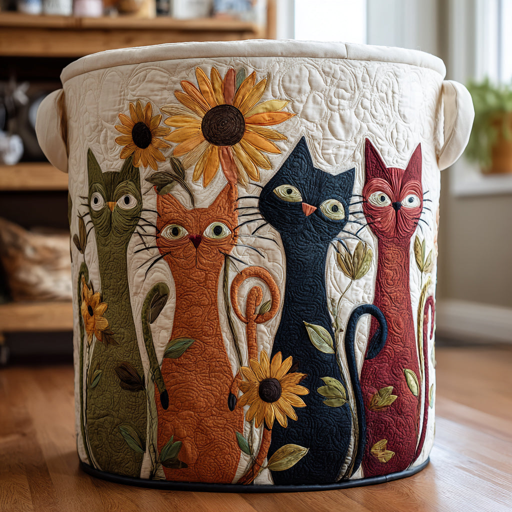 Curious Cats Laundry Basket Laundry Gifts, Housewarming Gift Ideas, Mother's Day Gifts
