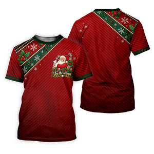 Christmas Tee The Season Santa Golf Shirt, Mens Golf Apparel, Golf Gifts For Men