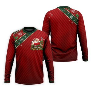 Christmas Tee The Season Santa Golf Shirt, Mens Golf Apparel, Golf Gifts For Men