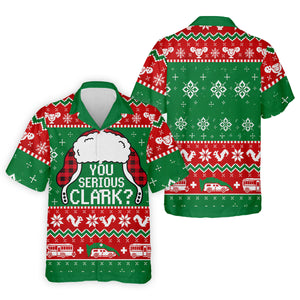 Christmas You Serious Clark Golf Shirt, Golf Shirts For Men, Funny Mens Golf Shirts
