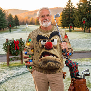Grumpy Face Ugly Christmas Sweater - view 3