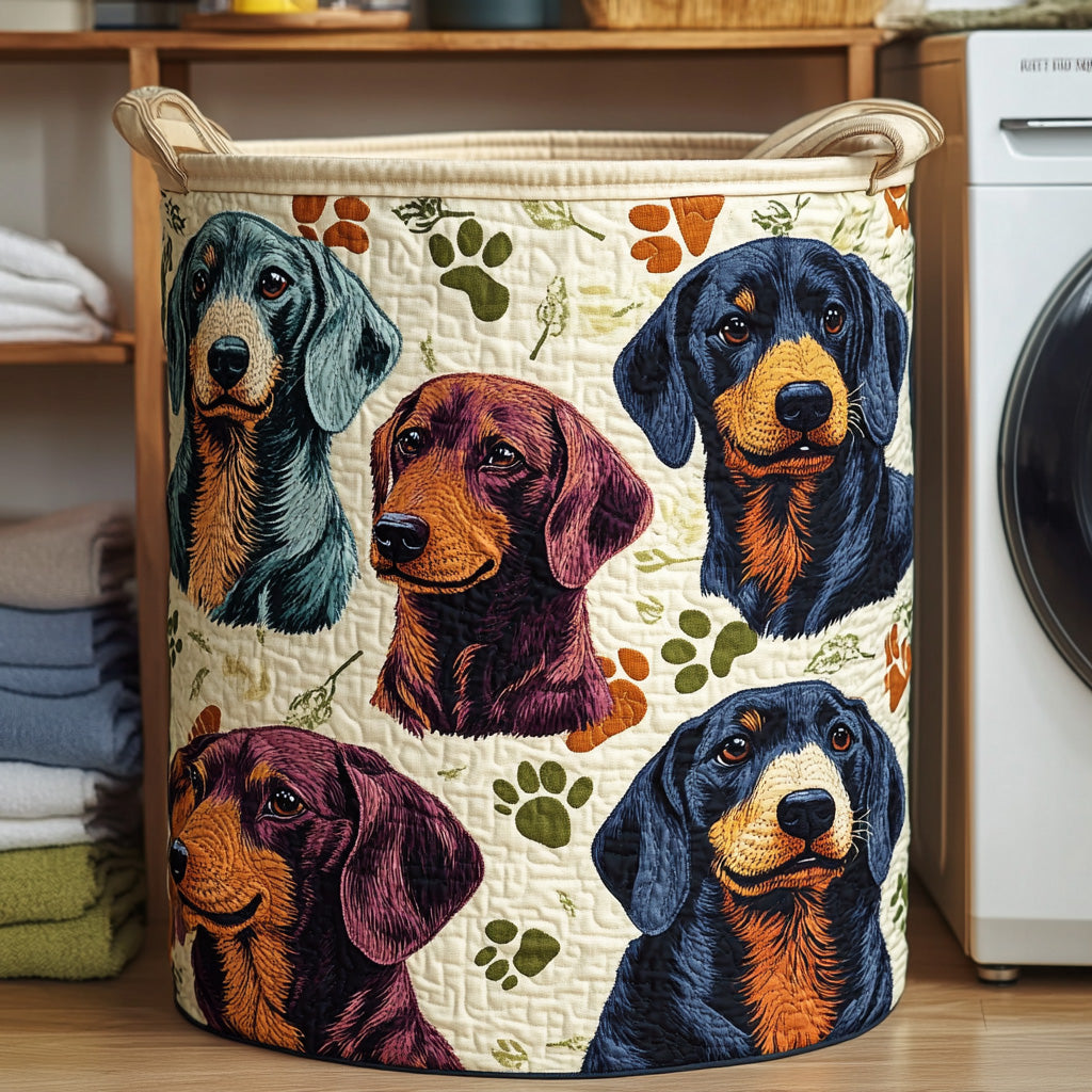 Dachshund Cozy Paws Laundry Basket Laundry Gifts, Housewarming Gift Ideas, Mother's Day Gifts
