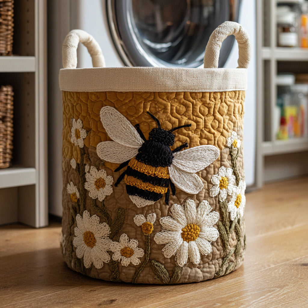 Daisy Bee Laundry Basket Laundry Gifts, Housewarming Gift Ideas, Mother's Day Gifts