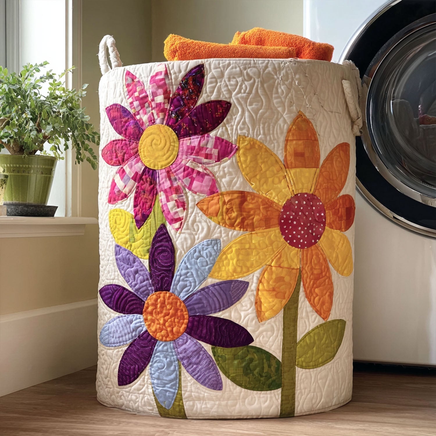 Dandelion Days Laundry Basket Laundry Gifts, Housewarming Gift Ideas, Mother's Day Gifts
