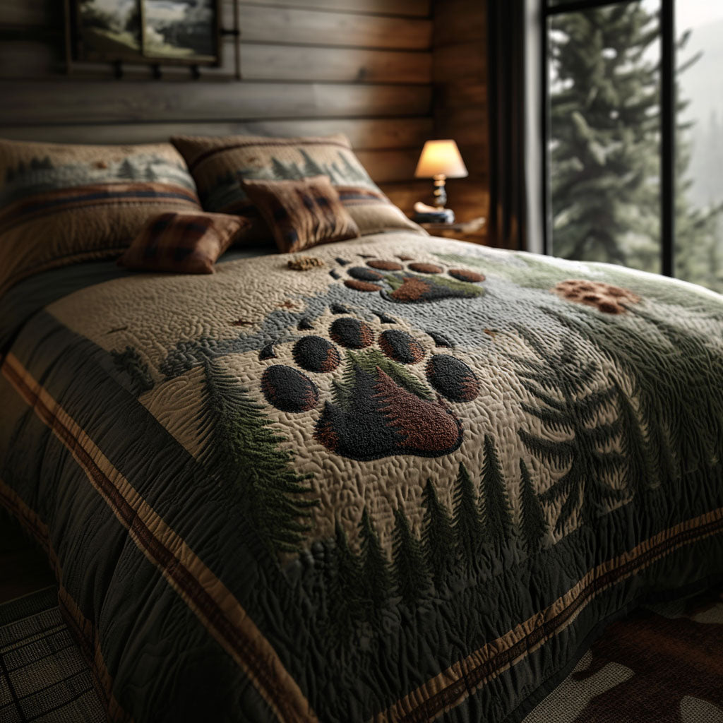 Deep Woods Legacy Quilted Bedding Set Lightweight Quilt Set Nature Lover Gift Fall Decor Gift