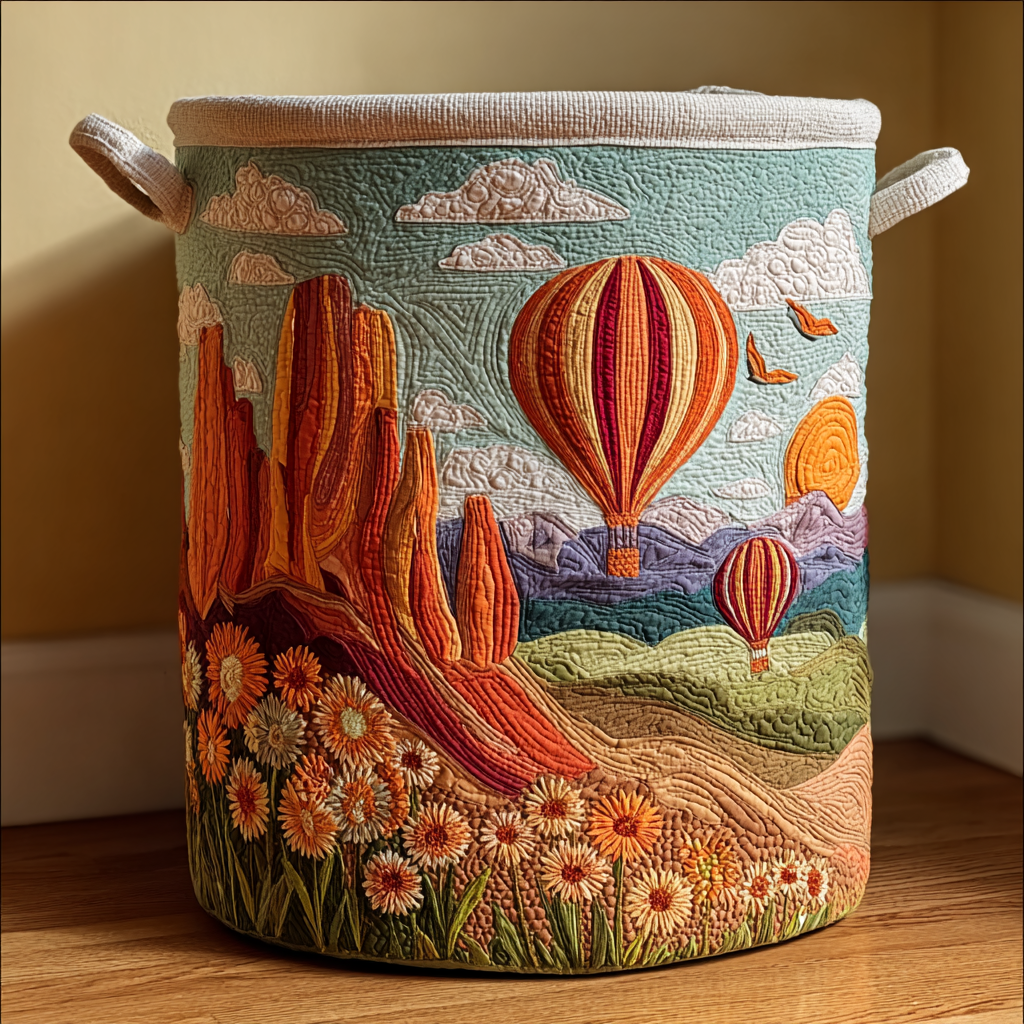 Desert Bloom Laundry Basket Laundry Gifts, Housewarming Gift Ideas, Mother's Day Gifts