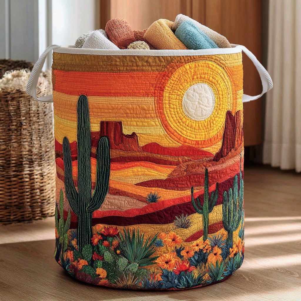 Desert Dream Cactus Laundry Basket Laundry Gifts, Housewarming Gift Ideas, Mother's Day Gifts