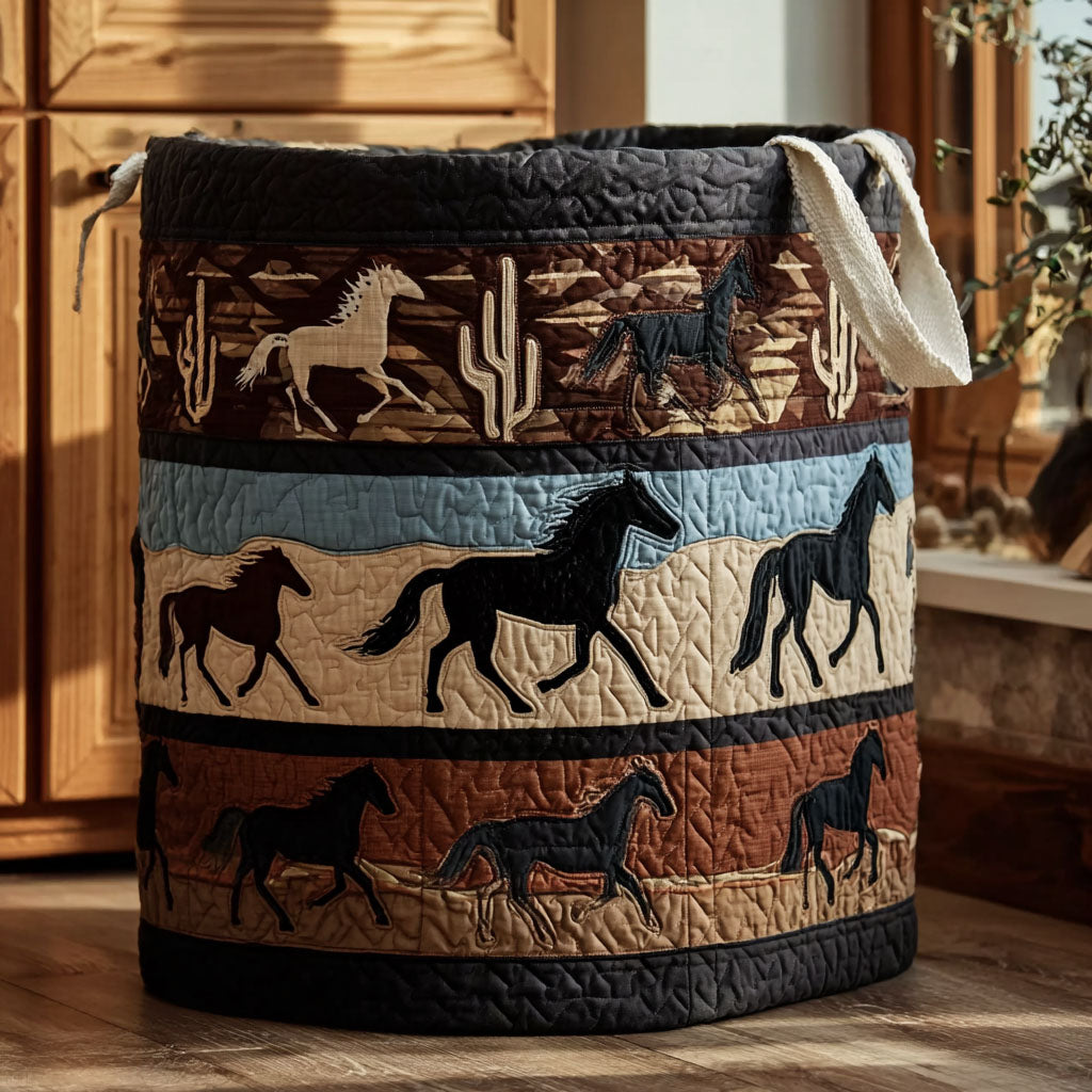 Desert Wind Stallion Laundry Basket Laundry Gifts, Housewarming Gift Ideas, Mother's Day Gifts