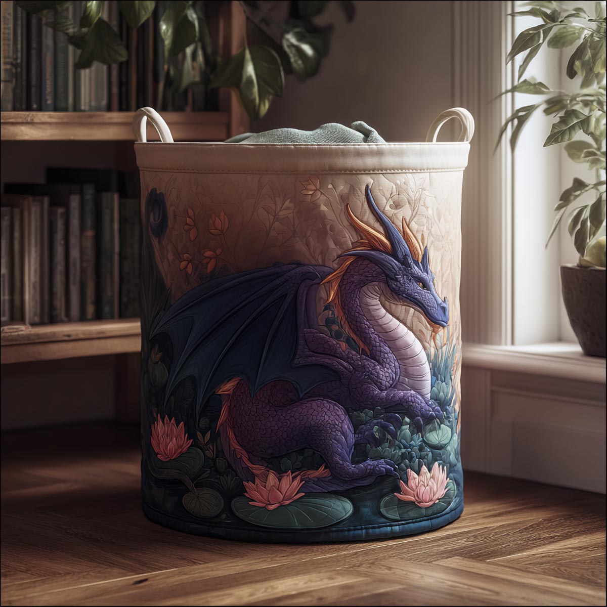 Dragon Ember Laundry Basket Laundry Gifts, Housewarming Gift Ideas, Mother's Day Gifts