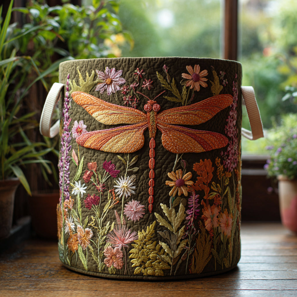 Dragonfly Garden Laundry Basket Laundry Gifts, Housewarming Gift Ideas, Mother's Day Gifts