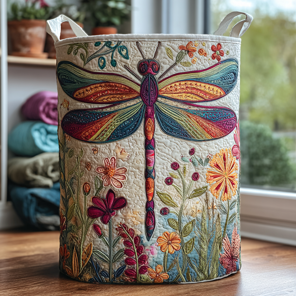 Dragonfly Meadow Laundry Basket Laundry Gifts, Housewarming Gift Ideas, Mother's Day Gifts