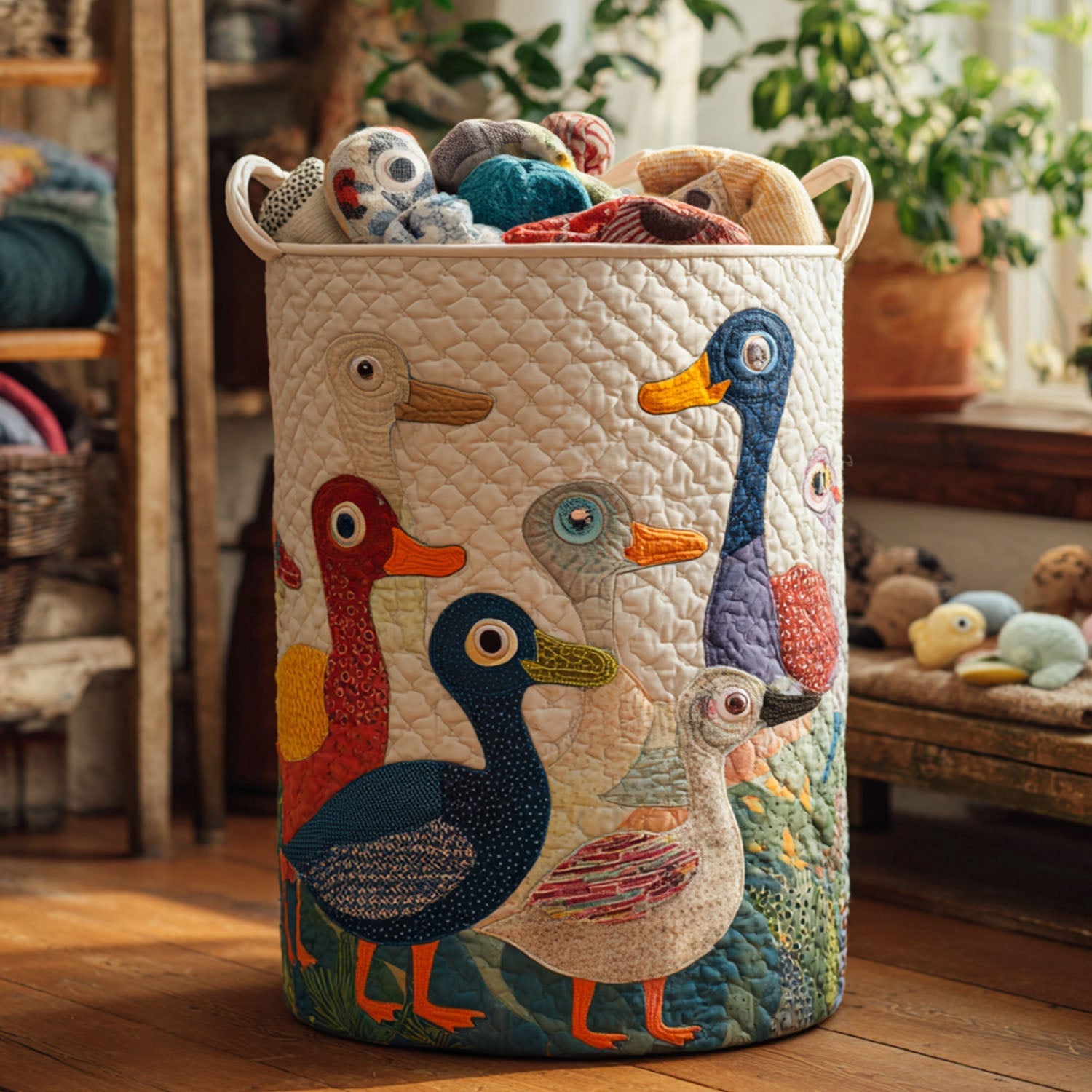 Ducky Days Laundry Basket Laundry Gifts, Housewarming Gift Ideas, Mother's Day Gifts
