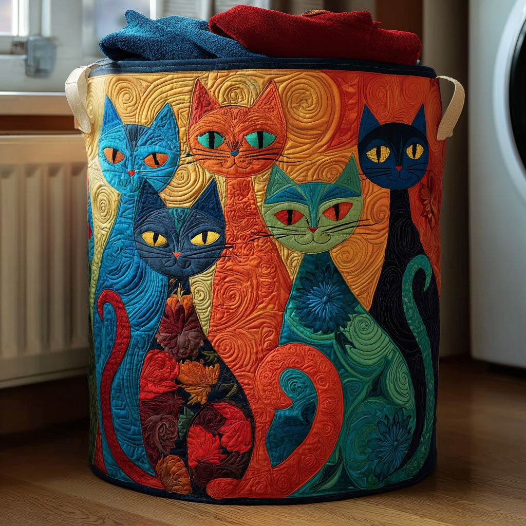 Enchanted Cats Laundry Basket Laundry Gifts, Housewarming Gift Ideas, Mother's Day Gifts
