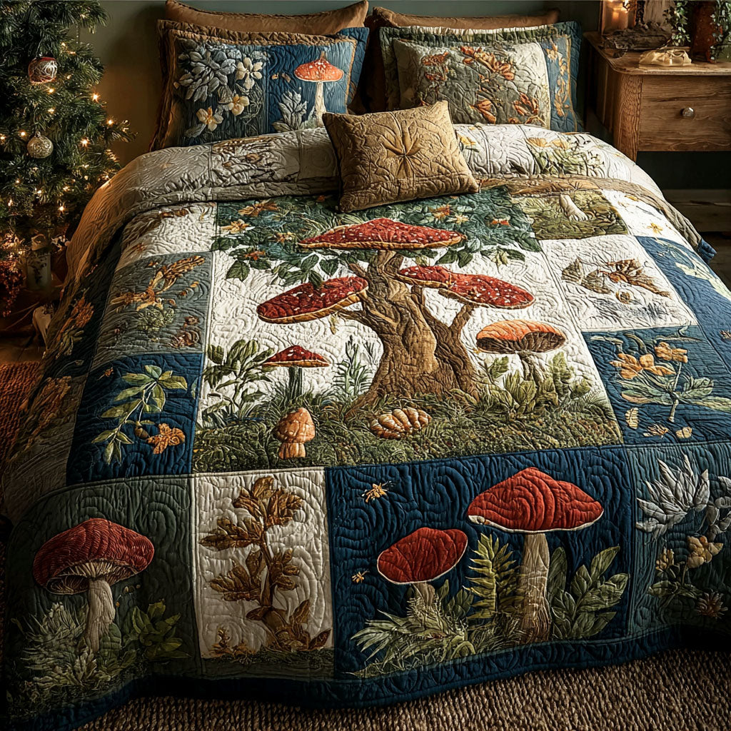 Enchanted Grove Quilted Bedding Set Quilted Bedspread New Home Gift