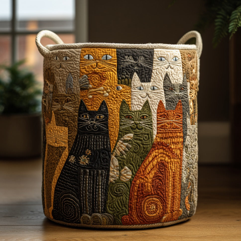 Fancy Cats Laundry Basket Laundry Gifts, Housewarming Gift Ideas, Mother's Day Gifts