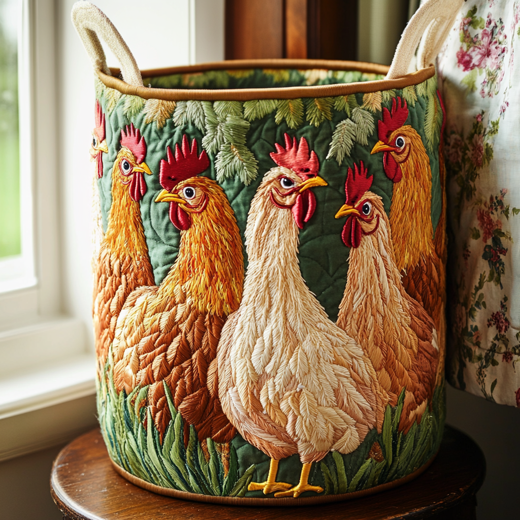 Feather Friends Laundry Basket Laundry Gifts, Housewarming Gift Ideas, Mother's Day Gifts