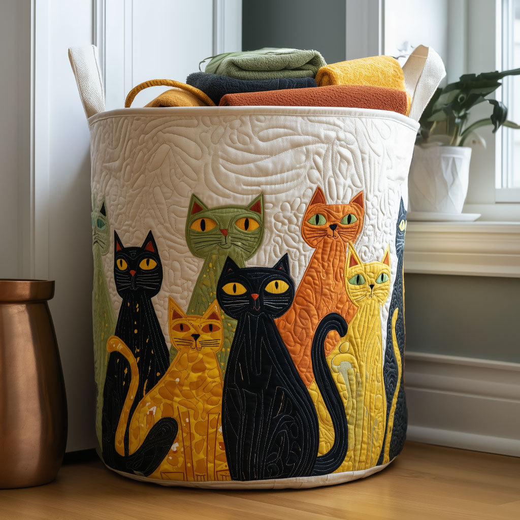 Feline Fancy Laundry Basket Laundry Gifts, Housewarming Gift Ideas, Mother's Day Gifts