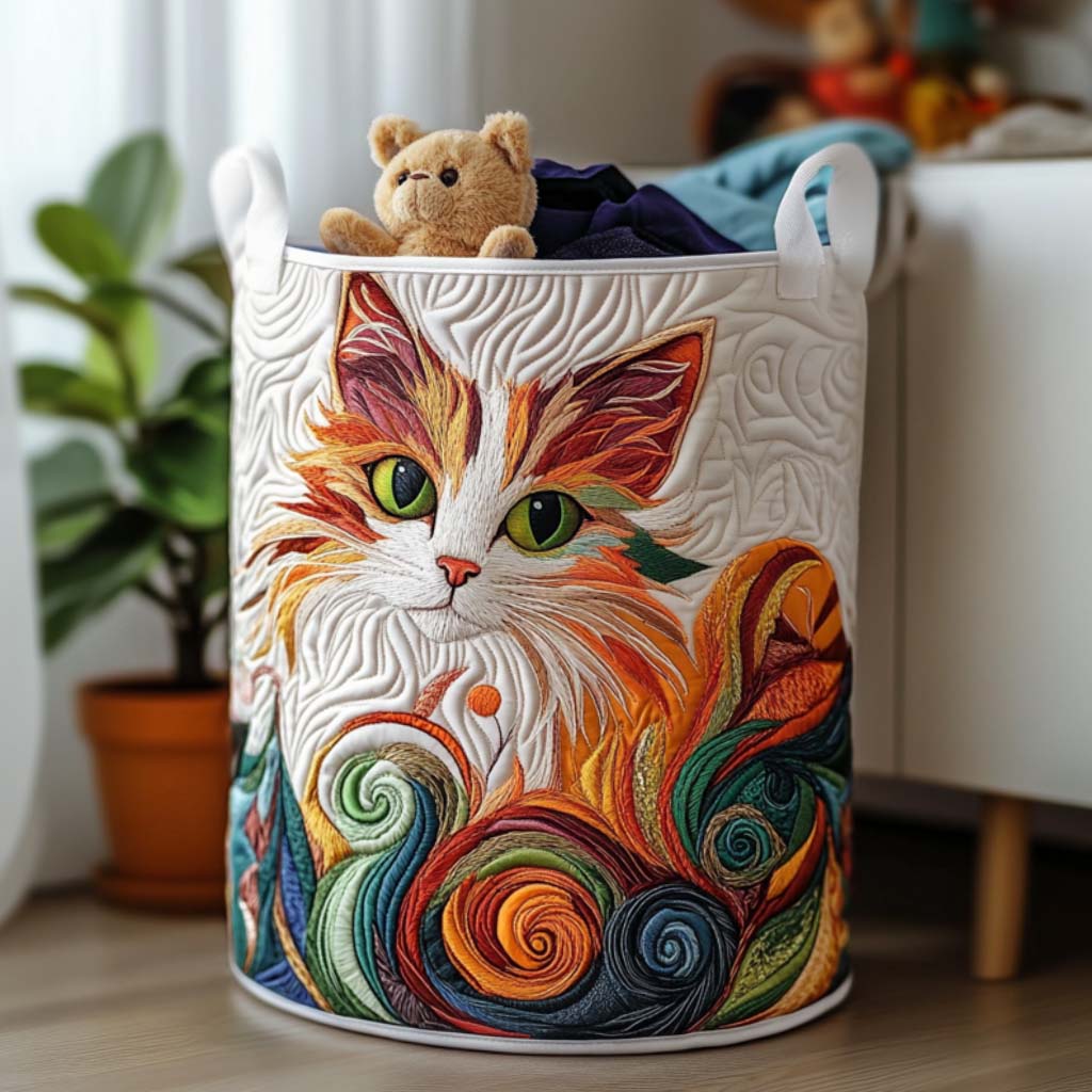 Feline Fun Laundry Basket Laundry Gifts, Housewarming Gift Ideas, Mother's Day Gifts