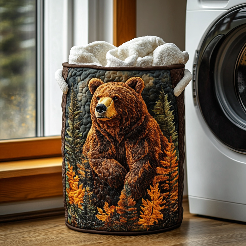 Forest Bear Laundry Basket Laundry Gifts, Housewarming Gift Ideas, Mother's Day Gifts