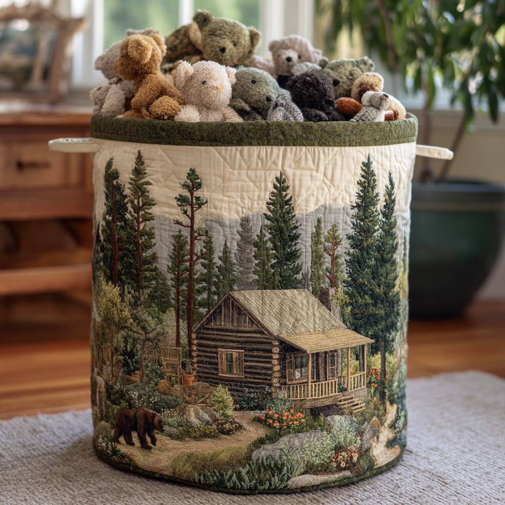 Forest Cabin Haven Laundry Basket Laundry Gifts, Housewarming Gift Ideas, Mother's Day Gifts