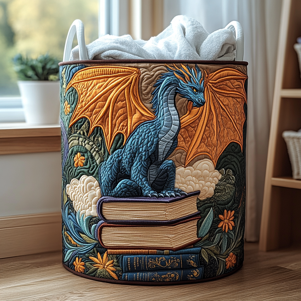 Forest Dragon Laundry Basket Laundry Gifts, Housewarming Gift Ideas, Mother's Day Gifts
