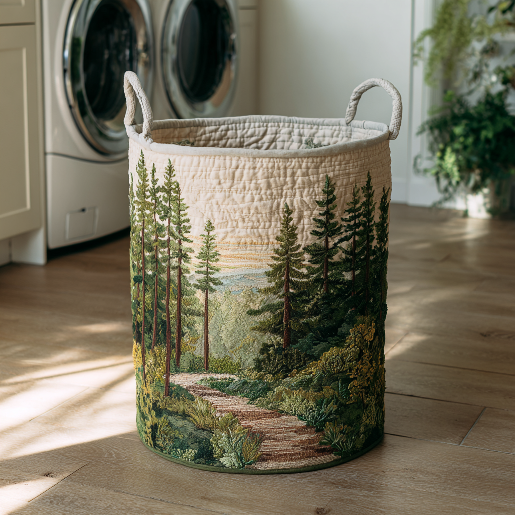 Forest Path Laundry Basket Laundry Gifts, Housewarming Gift Ideas, Mother's Day Gifts