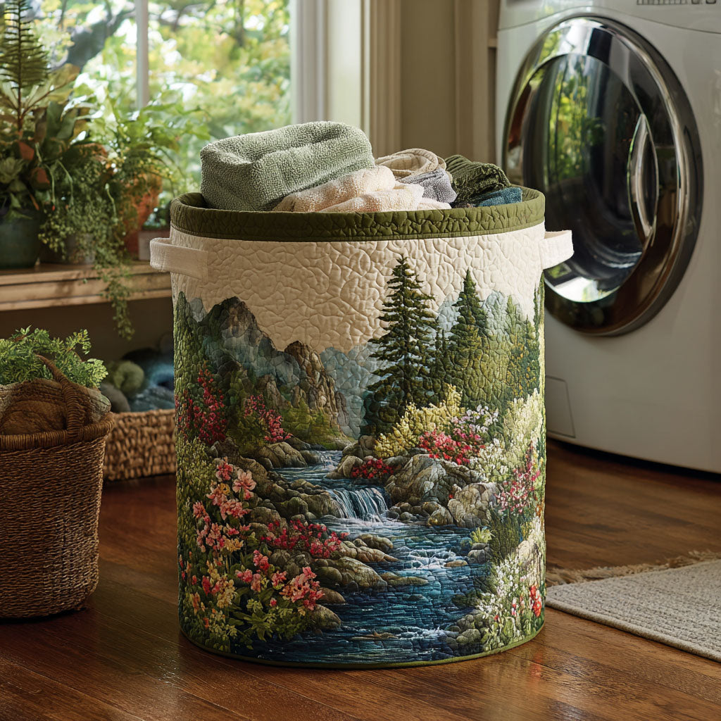 Forest Stream Laundry Basket Laundry Gifts, Housewarming Gift Ideas, Mother's Day Gifts