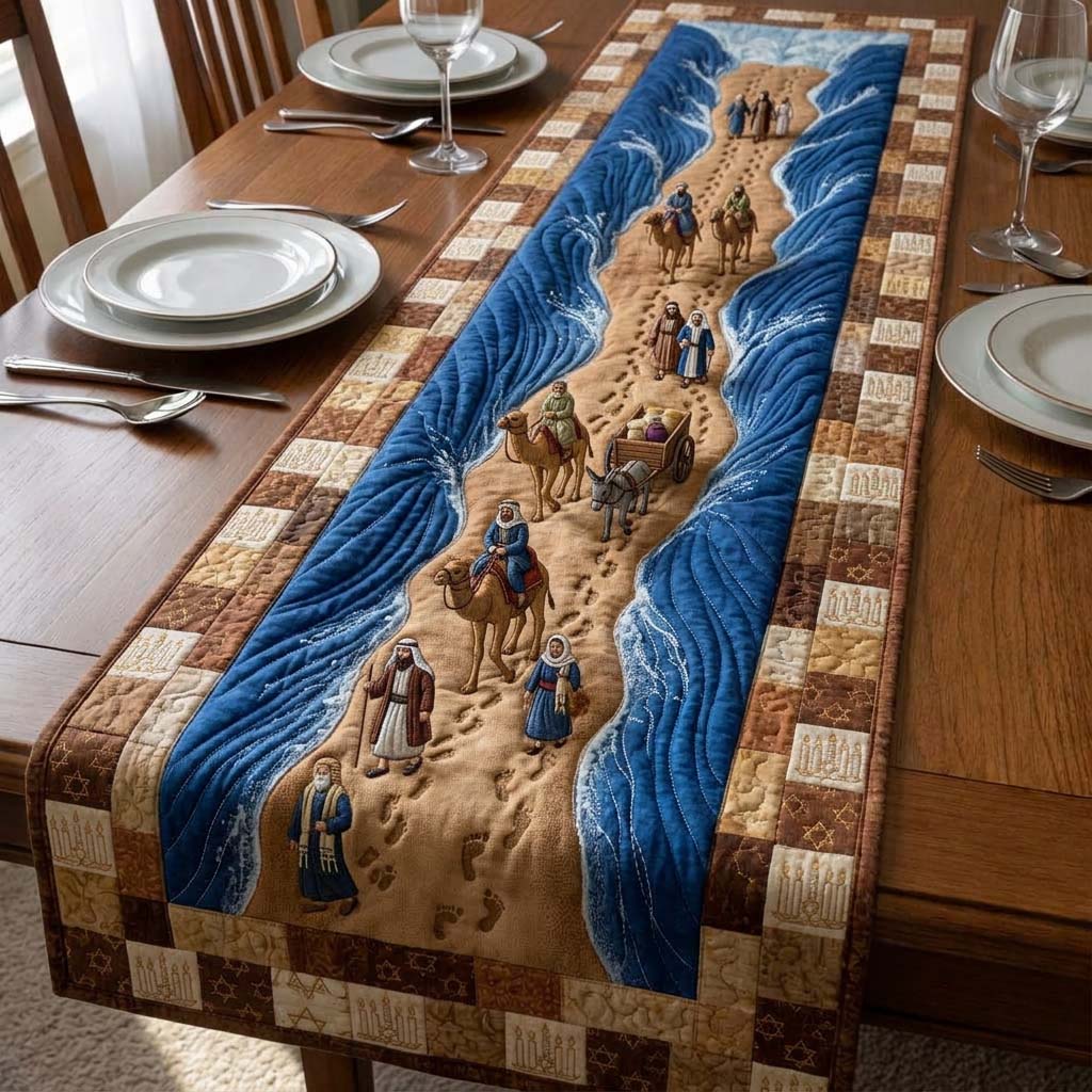 Promised Path Journey Quilted Table Runner, Easter Table Runner, Spring Table Runner, Mother's Day Gifts