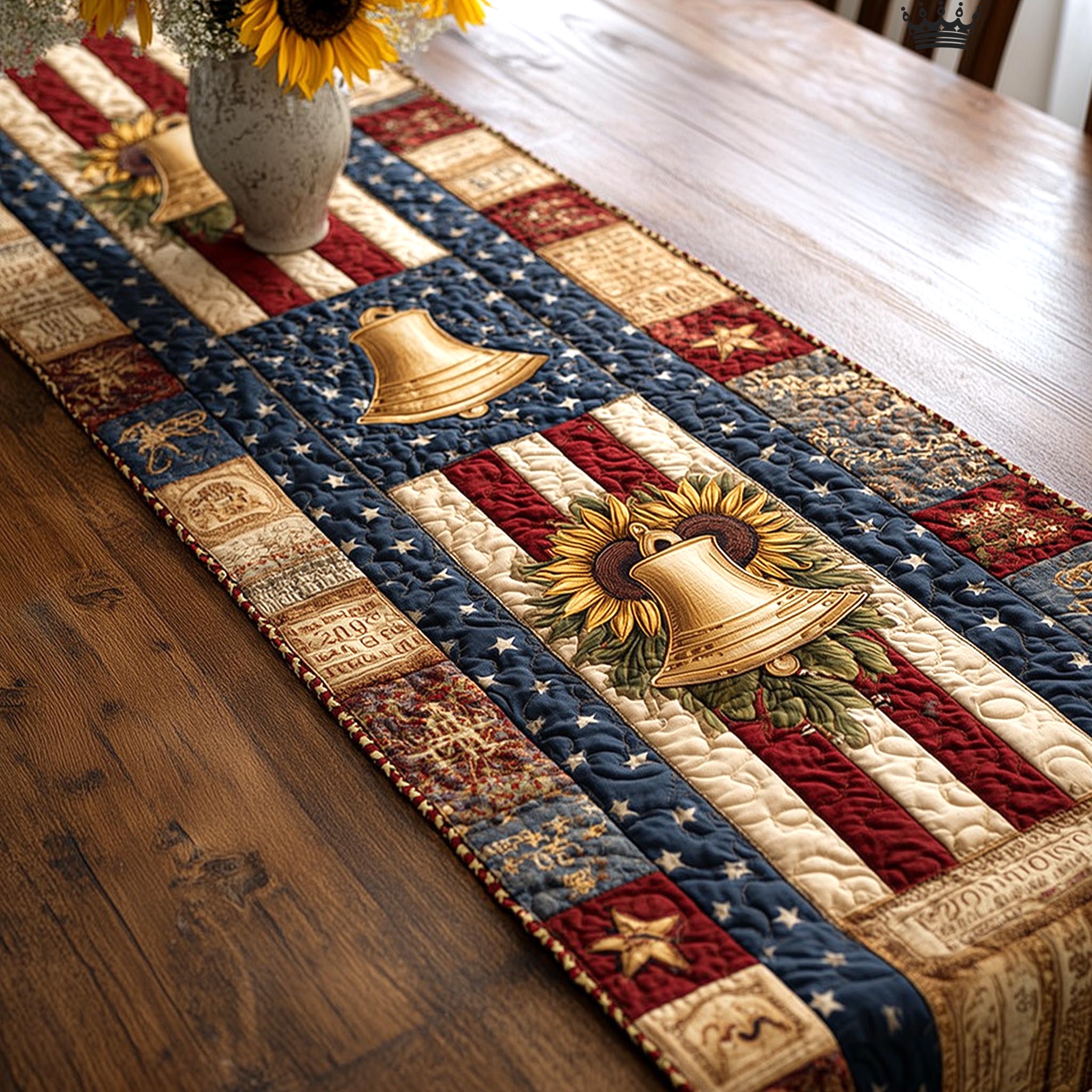 Star Palette Quilted Table Runner, Easter Table Runner, Spring Table Runner, Mother's Day Gifts