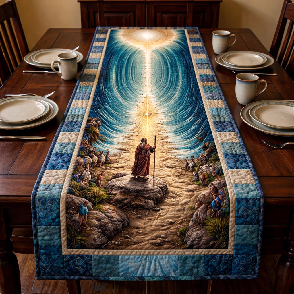 Passover Freedom Quilted Table Runner, Easter Table Runner, Spring Table Runner, Mother's Day Gifts
