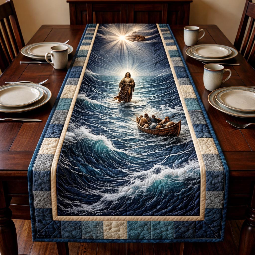 Passover Legacy Quilted Table Runner, Easter Table Runner, Spring Table Runner, Mother's Day Gifts
