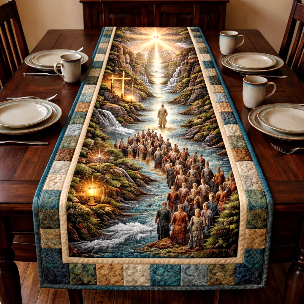 Pesach Story Quilted Table Runner, Easter Table Runner, Spring Table Runner, Mother's Day Gifts