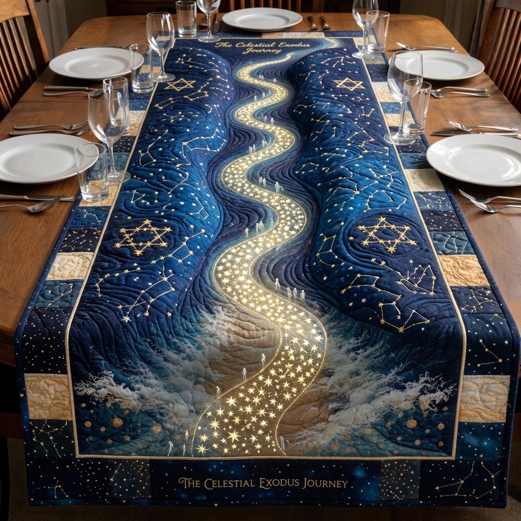 Passover Grace Quilted Table Runner, Easter Table Runner, Spring Table Runner, Mother's Day Gifts