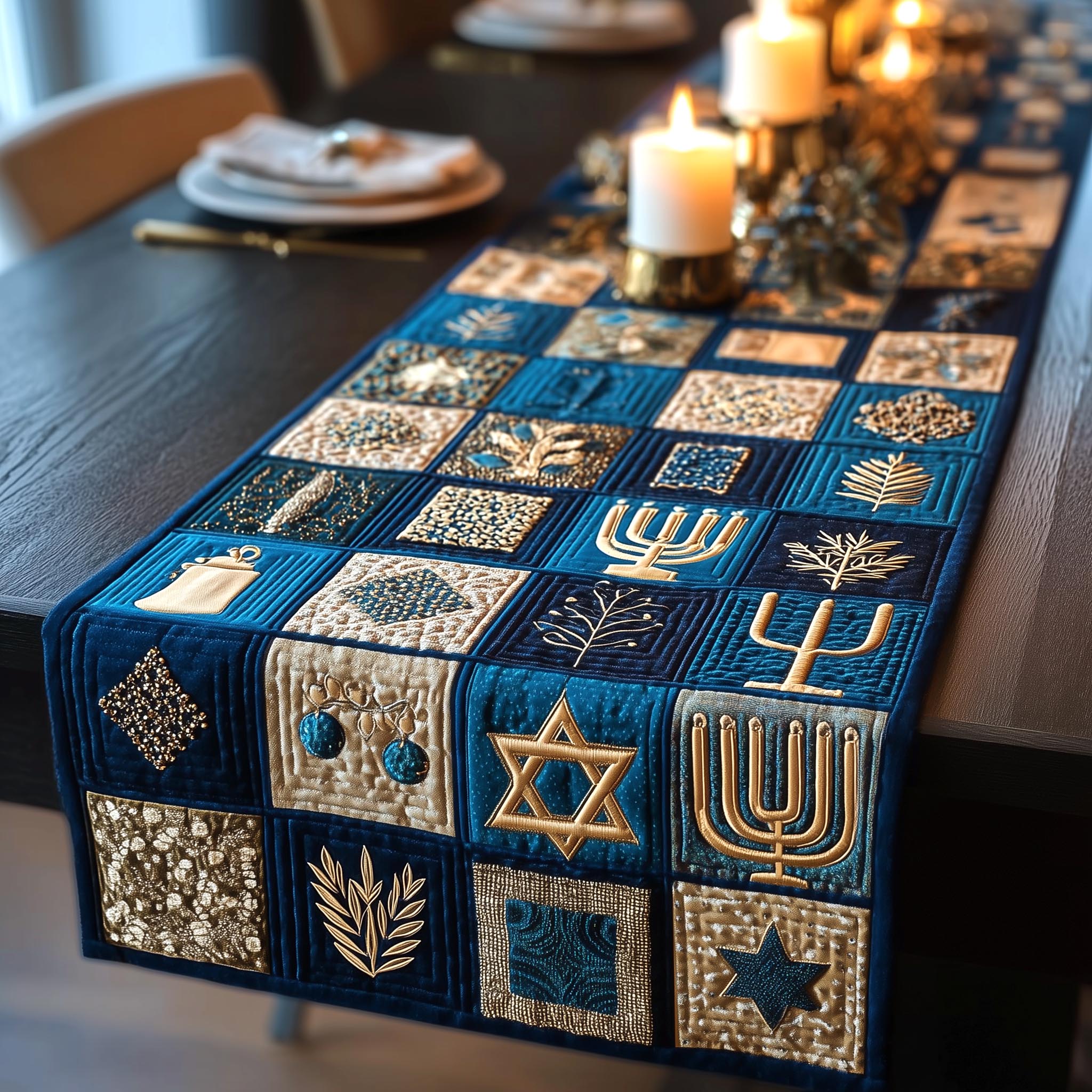 Heritage Glow Quilted Table Runner, Easter Table Runner, Spring Table Runner, Mother's Day Gifts