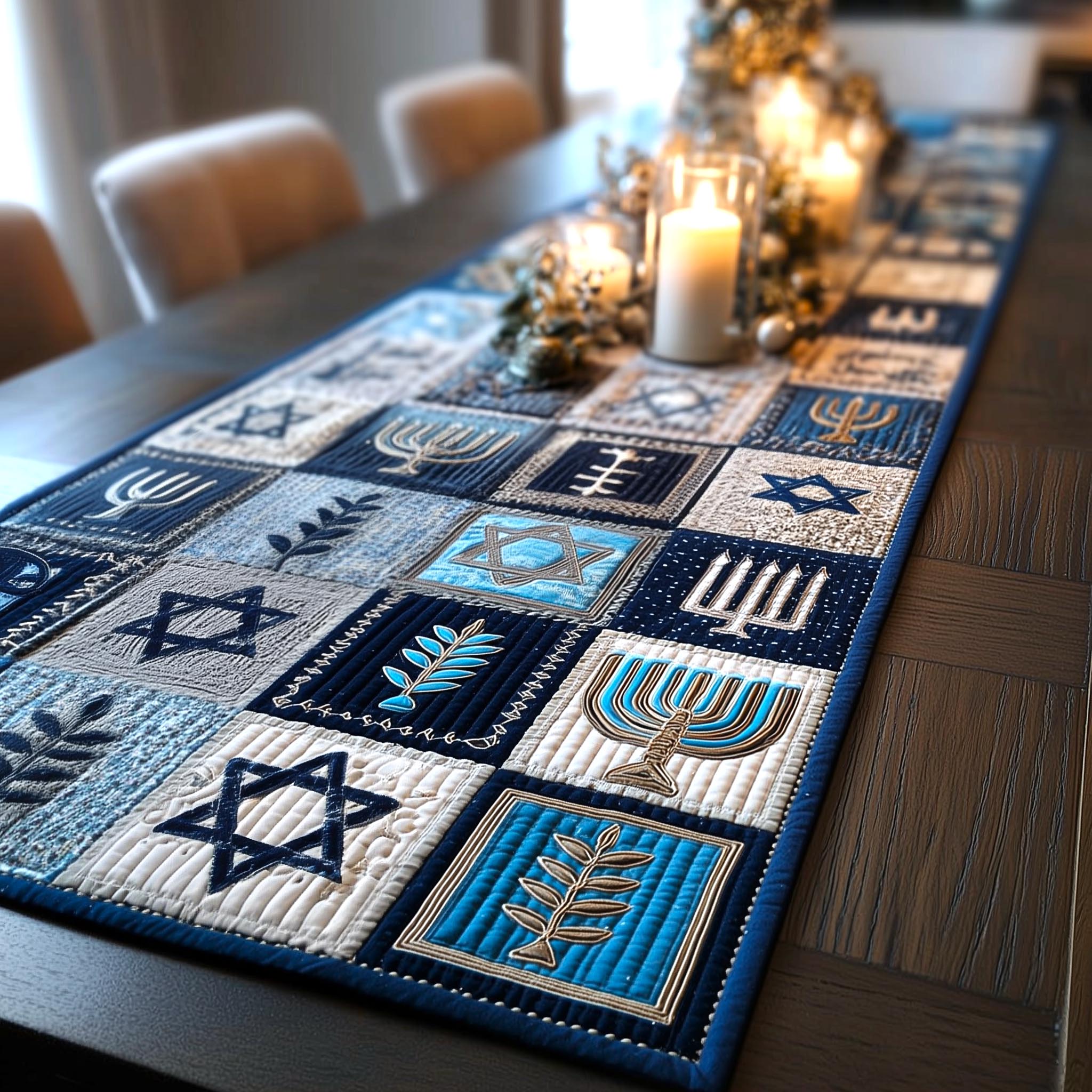 Candle Glow Quilted Table Runner, Easter Table Runner, Spring Table Runner, Mother's Day Gifts