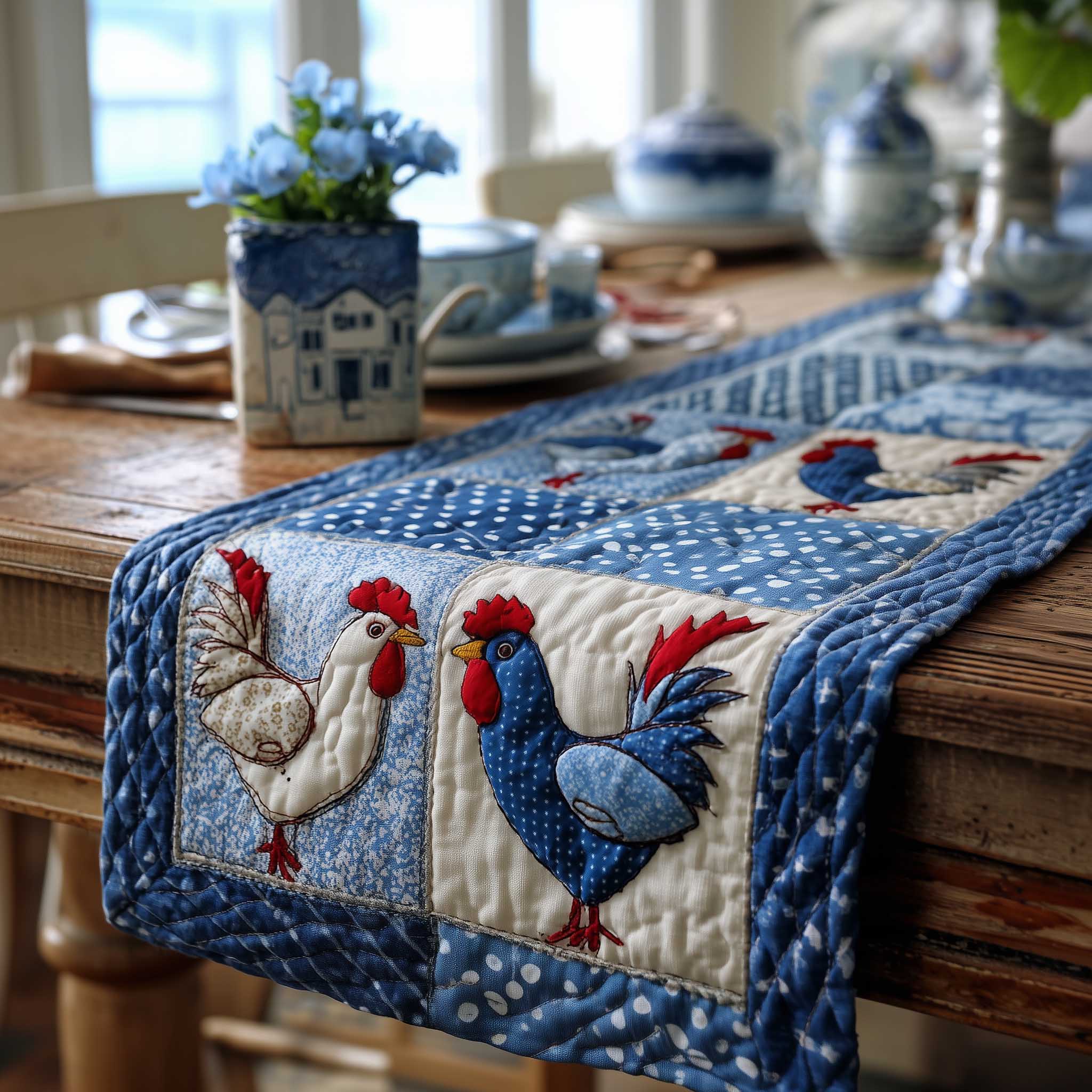 Chick Nest Quilted Table Runner, Easter Table Runner, Spring Table Runner, Mother's Day Gifts