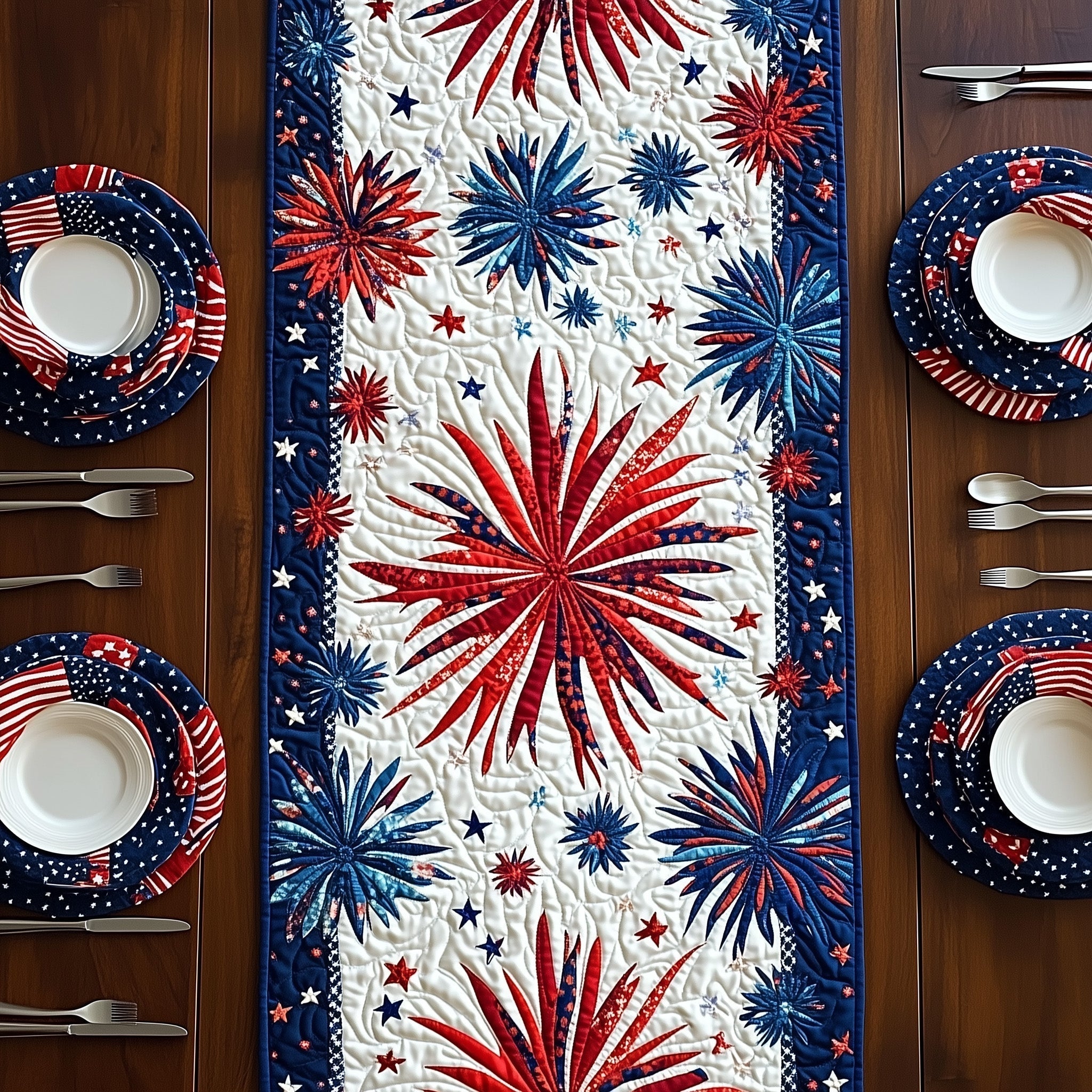 Liberty Sparks Quilted Table Runner, Easter Table Runner, Spring Table Runner, Mother's Day Gifts