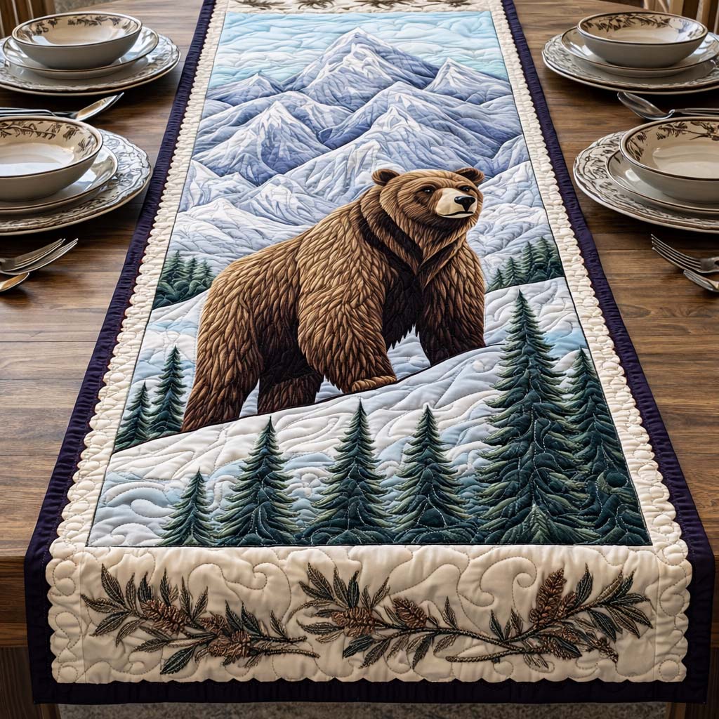 Winter Guardian Quilted Table Runner, Easter Table Runner, Spring Table Runner, Mother's Day Gifts