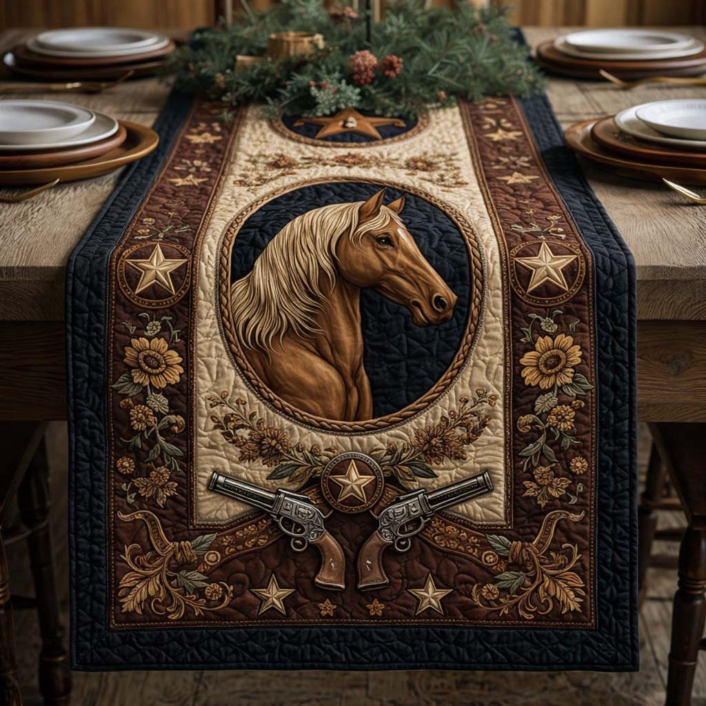 Western Pride Quilted Table Runner, Easter Table Runner, Spring Table Runner, Mother's Day Gifts