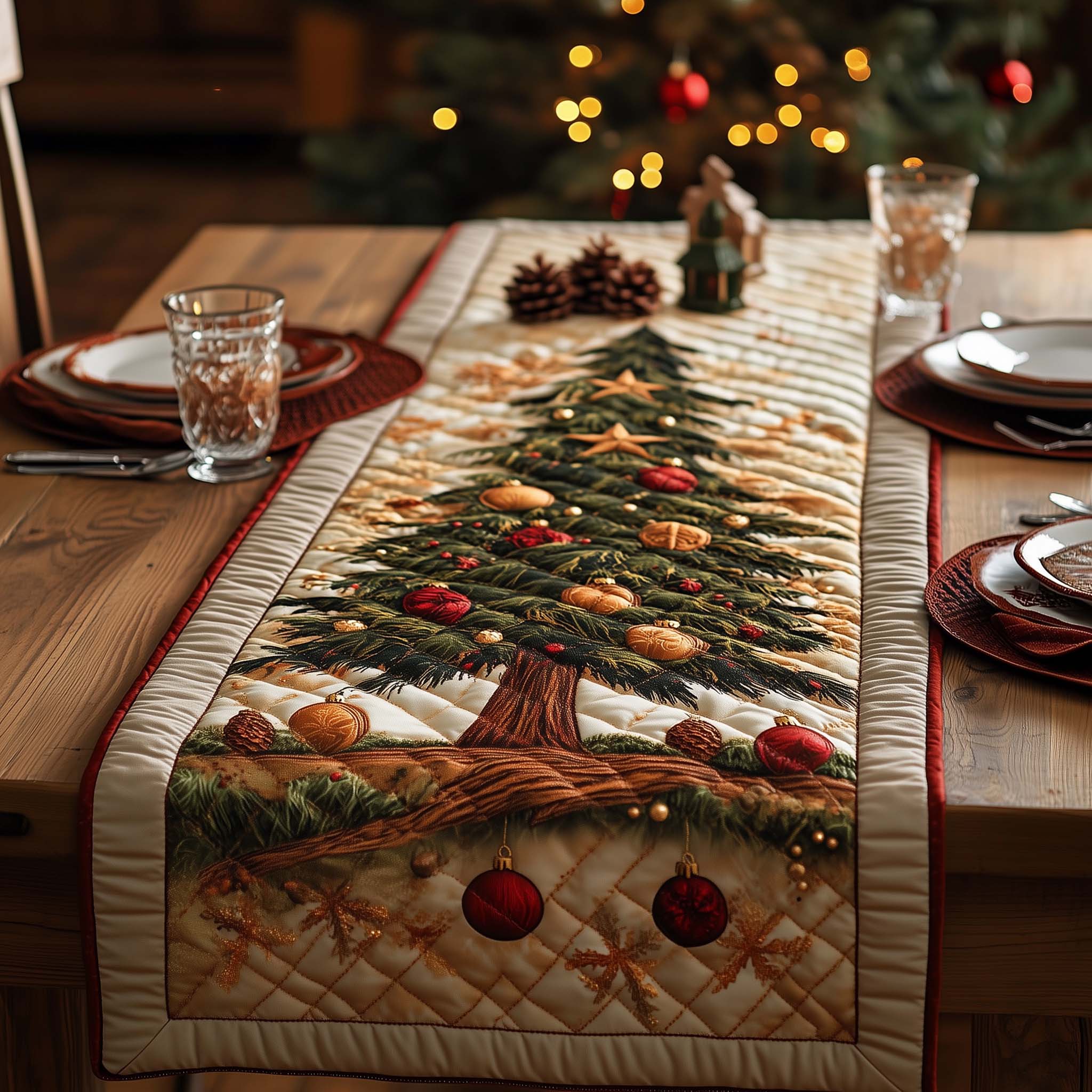 Classic Beauty Quilted Table Runner, Easter Table Runner, Spring Table Runner, Mother's Day Gifts