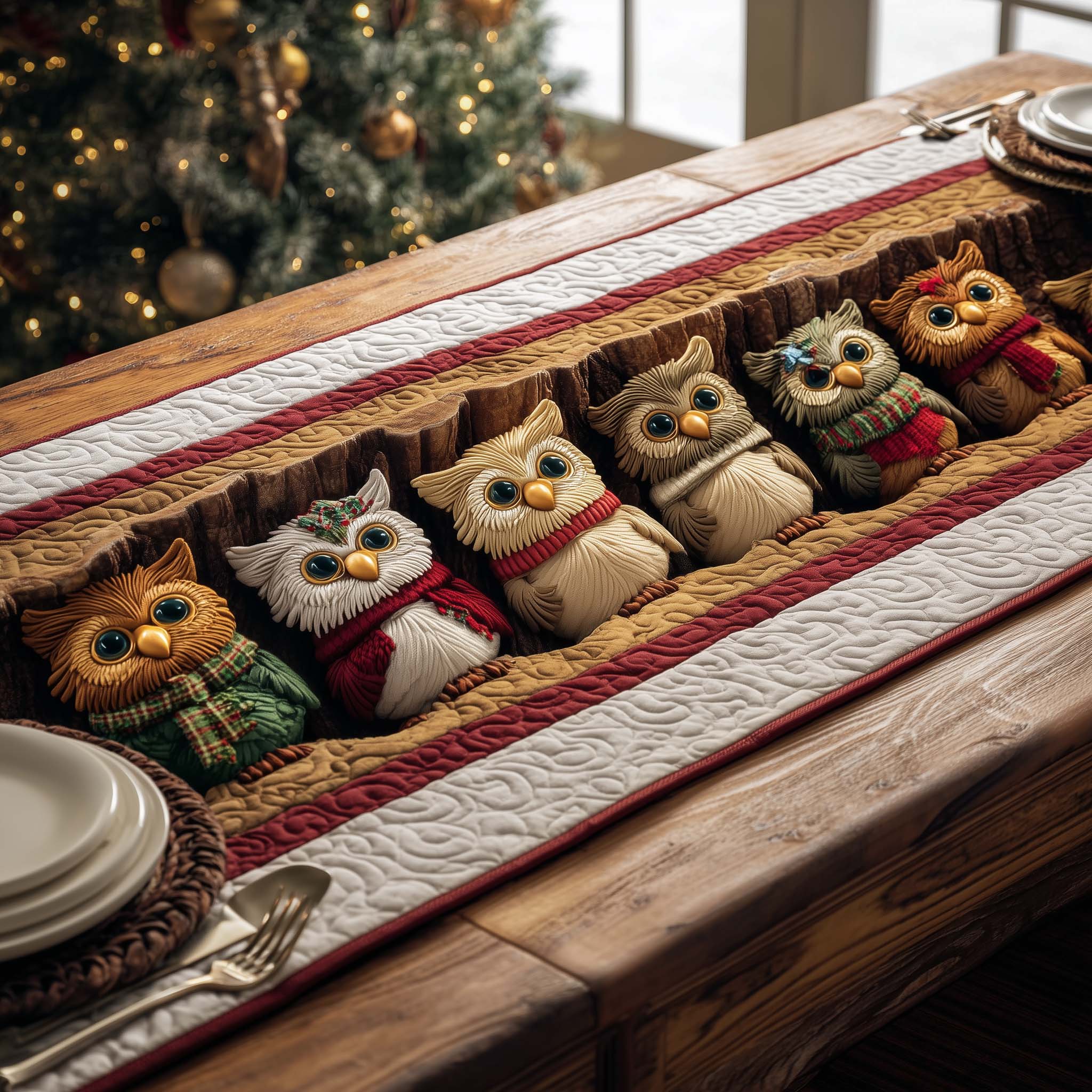 Winter Trio Quilted Table Runner, Easter Table Runner, Spring Table Runner, Mother's Day Gifts