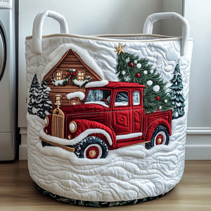 Red Truck Christmas Tree laundry basket
