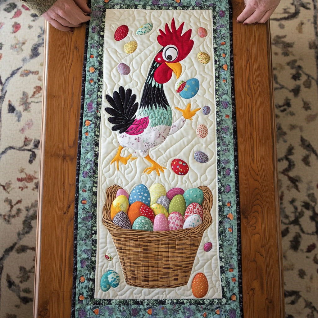 Easter Chicks Quilted Table Runner, Easter Table Runner, Spring Table Runner, Mother's Day Gifts