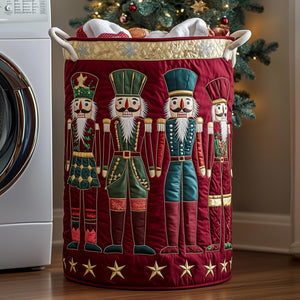 Christmas Nutcracker Soldiers Laundry Basket